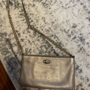 Coach gold crossbody